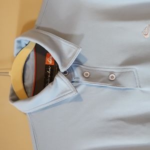 Quiksilver Baby Blue Size Medium Polo